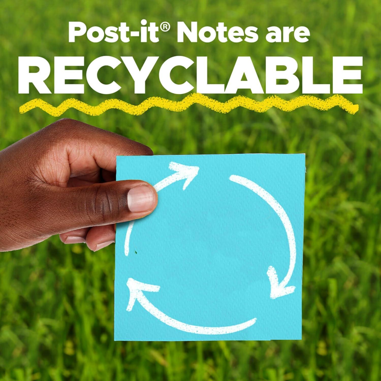 imagePostit Popup Notes 3x3 in 12 Pads Americas 1 Favorite Sticky Notes Assorted Pastel Colors Clean Removal Recyclable R330UALT3 x 3 Pack of 12