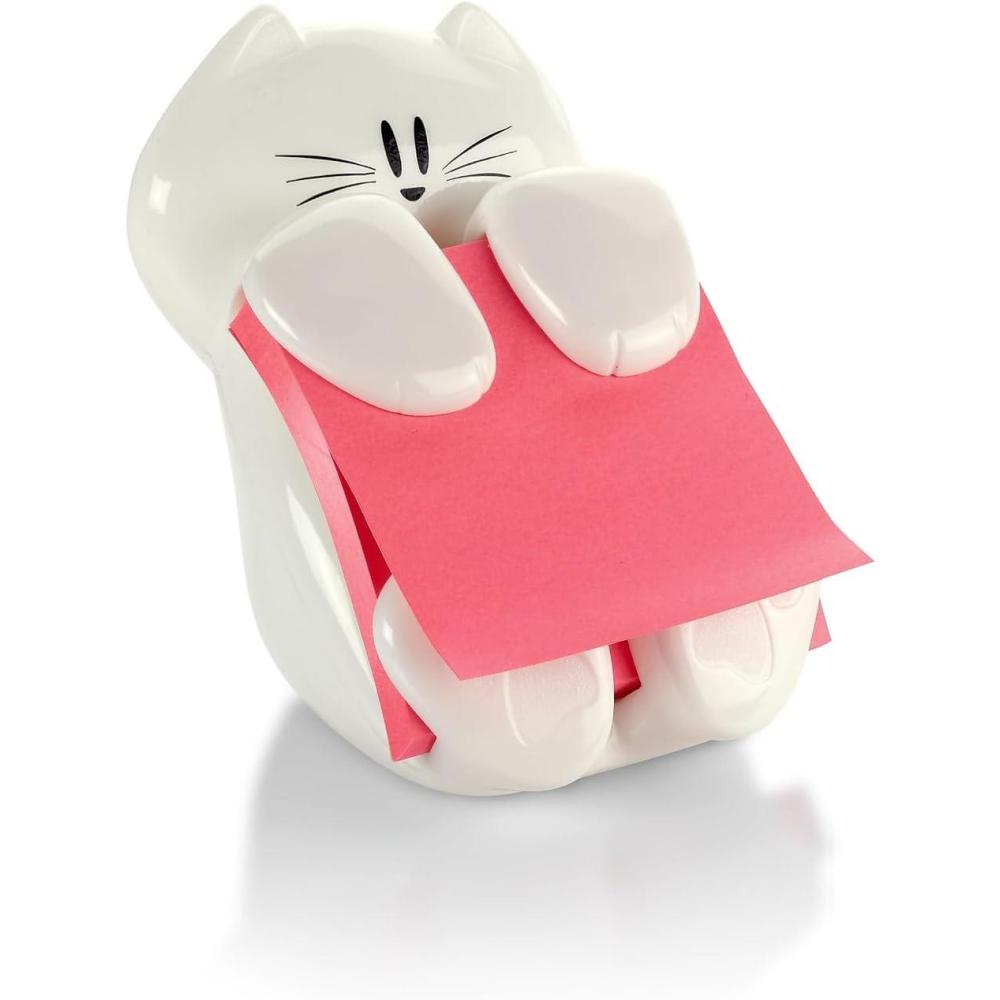 imagePostit Popup Note Dispenser Cat Design 3x3 in 1 DispenserPack White45 x 35