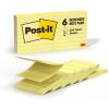 imagePostit Dispenser Popup Notes 3x3 in 6 Pads Canary Yellow Clean Removal Recyclable
