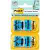 imagePostit Initial Here Flags 50Dispenser 2 DispensersPack 1 in Wide Blue 680IH2