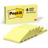 imagePostit Notes 3 in x 3 in 6 Lined Sticky Notes Pads 100 Sheets per Pad The Iconic Canary Yellow Note School Supplies and Oce Products