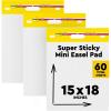 imagePostit SelfStick Mini Easel Pad 15 in x 18 in 20 SheetsPad 3 Pads Great for Virtual Teachers and Students 5773PK