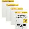 imagePostit Super Sticky Easel Pad 25 in x 30 in White 30 SheetsPad 4 PadsPack Great for Virtual Teachers and Students 559 VAD 4PKEasel Pad