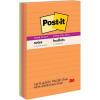 imagePostit Super Sticky Lined Notes 3 Sticky Note Pads 4 x 6 in Ideal for Organization in Your Dorm Home or Office Energy Boost Collection6 x 4