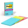 imagePostit Super Sticky Lined Notes 3 Sticky Note Pads 4 x 6 in School Supplies for Students Ideal for Textbooks Notebooks Walls and Vertical Surfaces Supernova Neons Collection