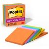 imagePostit Super Sticky Lined Notes 6 Sticky Note Pads 4 x 4 in School Supplies Office Products Sticky Notes for Vertical Surfaces Monitors Walls and Windows Energy Boost Collection24 x 4
