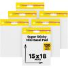 imagePostit Super Sticky Mini Easel Pad 15 x 18 Inches 20 SheetsPad 6 Pads White Premium Self Stick Flip Chart Paper Great for Virtual Teachers and Students 577SS6 Pads