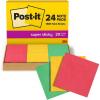 imagePostit Super Sticky Notes 3x3 in 24 PadsPack 70 SheetsPad Workshop Kit Red Yellow Green 65424SSANSIOC