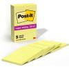 imagePostit Super Sticky Notes 4x6 in 5 Pads 2X The Sticking Power Canary Yellow Recyclable96 x 5