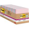 imagePostit Super Sticky Recycled Notes 3x3 in 24 Pads 2X The Sticking Power Bali Collection Pastel Colors Lavender Apricot Blue Pink Mint 30 Recycled Paper 65424NHCP3 x 3