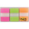 imagePostit Tabs 1 in Solid Pink Green Orange 12 TabsColor 36 TabsOnTheGo Dispenser 686PGOT