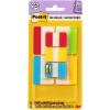 imagePostit Tabs Value Pack Assorted Primary Colors 1 in and 2 in Sizes 114 TabsPack 686VAD21 in and 2 in Sizes