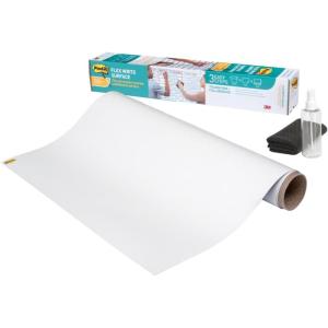 Post-it Easy Erase Permanent Marker Whiteboard Surface, Permanent Marker Wipes Away with Water, 6 ft x 4 ft, White Dry Erase Whiteboard Film (EE6x4)(2 ft x 3 ft)