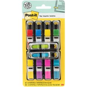 Post-it Flags Value Pack, 35/Dispenser, 8 Dispensers/Pack, 47 in Wide, Assorted Colors, Includes 48 Free Arrow Flags (683-VAD1)(1/2 in. X 1-1/2 in.)