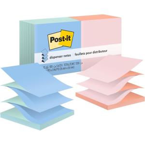 Post-it Pop-up Notes, 3×3 in, 12 Pads, America’s #1 Favorite Sticky Notes, Assorted Pastel Colors, Clean Removal, Recyclable (R330-U-ALT)(3″ x 3″)
