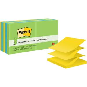 Post-it Pop-up Notes, 3×3 in, 12 Pads, America’s #1 Favorite Sticky Notes, Floral Fantasy Collection, Bold Colors, Clean Removal, Recyclable (R330-12AU)(3″ x 3″ (Pack of 6))