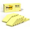 imagePostit Notes 1 38 x 1 78 in 12 Sticky Notes Pads 100 Sheets per Pad Canary Yellow The Original Postit Note School Supplies and Oce Products