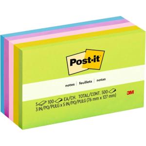 Post-it Pop-up Notes, 3×3 in, 5 Pads, America’s #1 Favorite Sticky Notes, Floral Fantasy Collection, Bold Colors, Clean Removal, Recyclable (R330-AN)