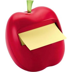 Post-it Pop-up Notes Dispenser, Apple-Shaped Dispenser and Post-it Super Sticky Pop-up Notes, 3×3 in, 1 Pad/Pack (APL-330)(3.8″ x 4.3″)