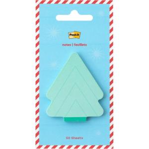 Post-it Jingle Sticky Notes, Candy Design, 1.8 in. x 1.8 in., 1 Candy-Shaped Christmas Themed Cute Sticky Note Pad with 50 Sheets(Christmas Tree)