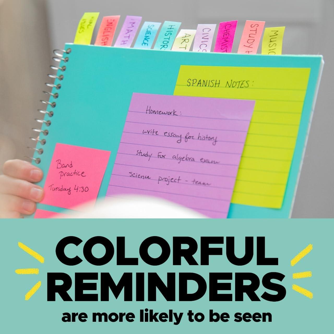 imagePostit Flags 35Dispenser 4 DispensersPack 47 in Wide Assorted Primary Colors 6834 Pack of 24 Count Pack of 2