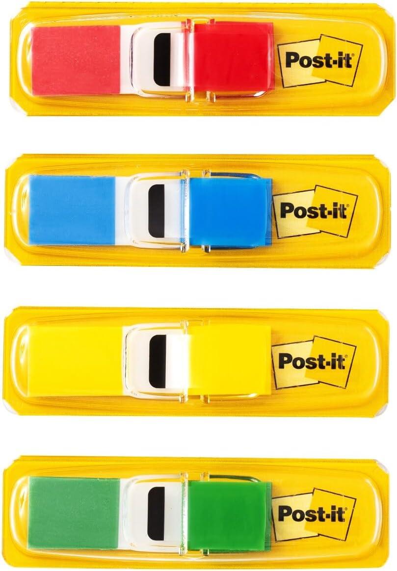 imagePostit Flags 35Dispenser 4 DispensersPack 47 in Wide Assorted Primary Colors 6834 Pack of 24 Count Pack of 2