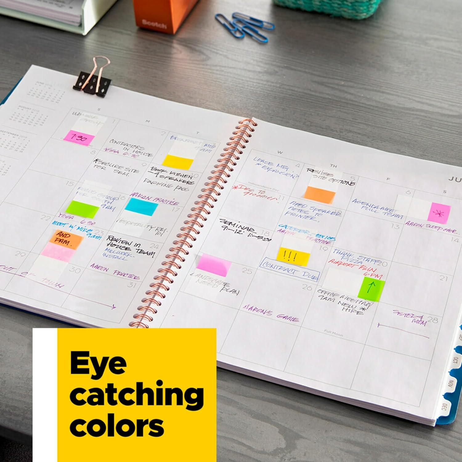 imagePostit Flags 60OnTheGo Dispenser 1 DispenserPack 1 in Wide Purple Blue Green 680PBG Pack of 2Purple  Blue  Green