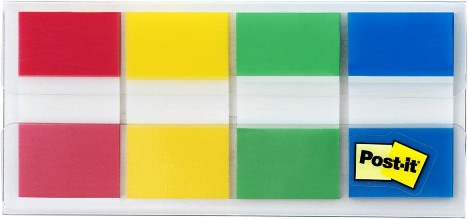 imagePostit Flags 80OnTheGo Dispenser 2 DispensersPack 1 in Wide Assorted Primary Colors 680RYGB2 Pack of 2