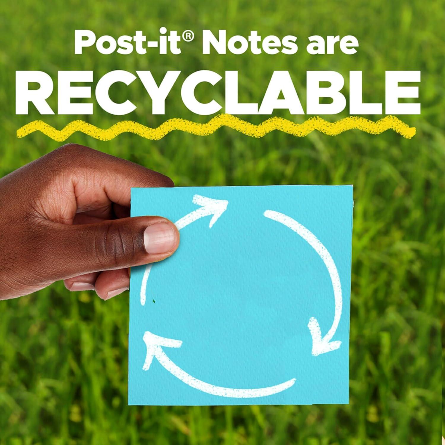 imagePostit Notes Beachside Cafe Collection 4x6 in 5 Pads 660 Sheets and Postit Super Sticky Notes Bright Colors Collection 3x3 in 24 Pads 1680 SheetsSticky Note  Sticky Notes  3x3 in