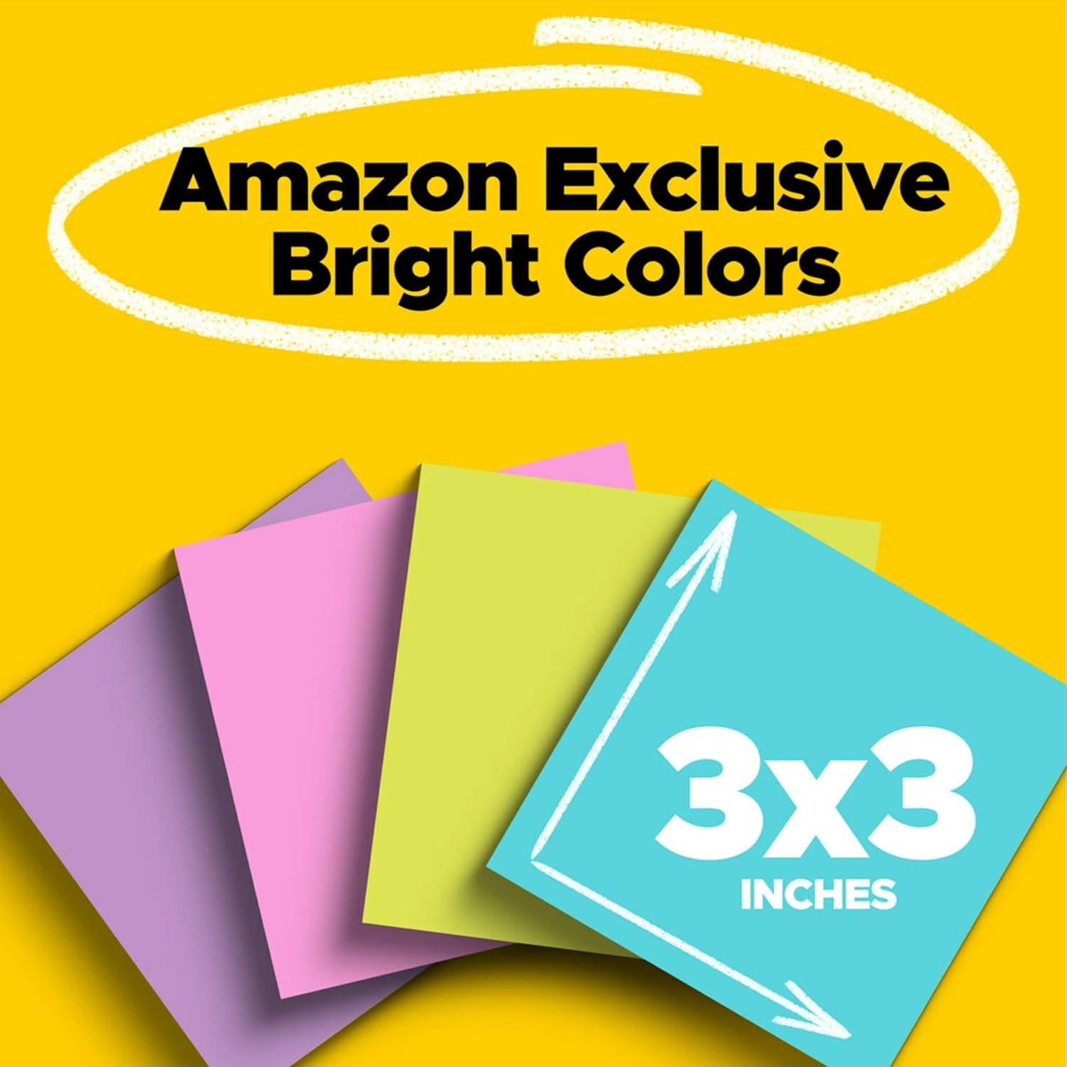 imagePostit Notes Beachside Cafe Collection 4x6 in 5 Pads 660 Sheets and Postit Super Sticky Notes Bright Colors Collection 3x3 in 24 Pads 1680 SheetsSticky Note  Sticky Notes  3x3 in