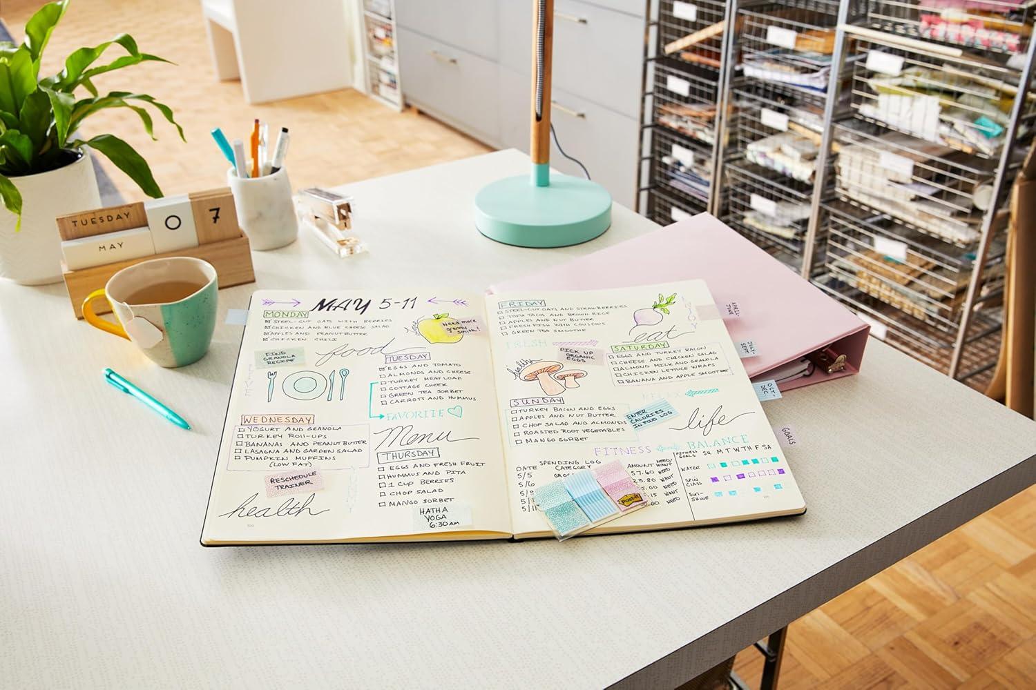 imagePostit Pattern Flags 60OnTheGo Dispenser 47 in Gradient Pattern Collection 682GRDNT Pack of 204 x 28