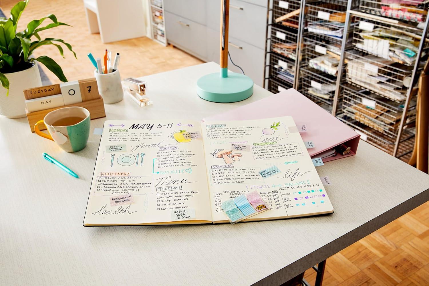 imagePostit Pattern Flags 60OnTheGo Dispenser 47 in Gradient Pattern Collection 682GRDNT Pack of 260 Count Pack of 2