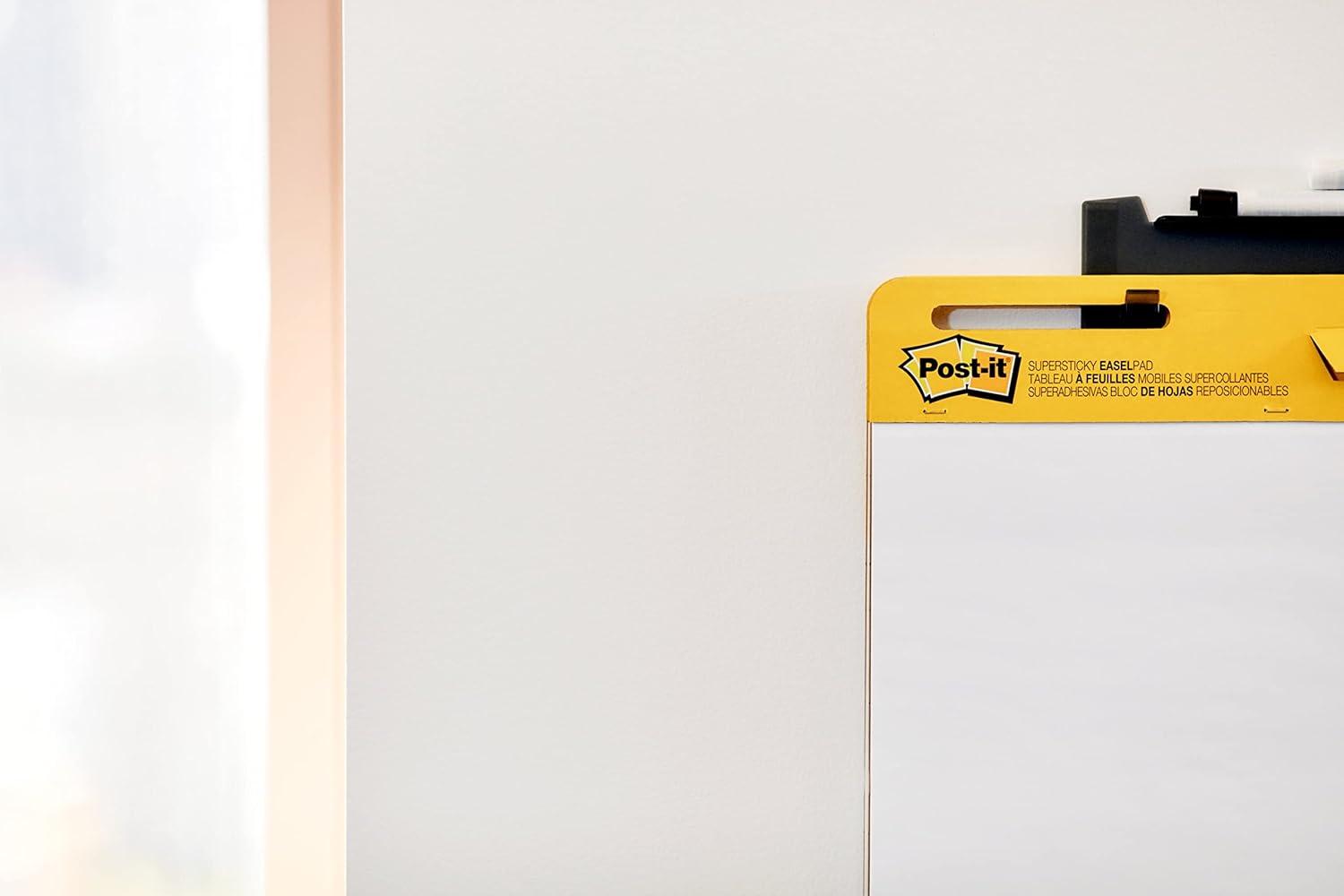 imagePostit Super Sticky Easel Pad 25 in x 30 in Sheets Yellow Paper with Lines 30 SheetsPad 2 PadsPack Great for Virtual Teachers and Students 561 ampamp Super Sticky Wall Easel Mounting SystemPad Super Sticky Wall Easel Mounting System
