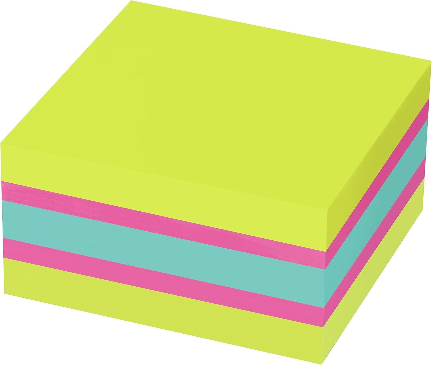 imagePostit Super Sticky Notes 3 in x 3 in 1 Cube 2X The Sticking Power Bright Colors Recyclable 2027SSGFA Pack of 21 Count Pack of 2