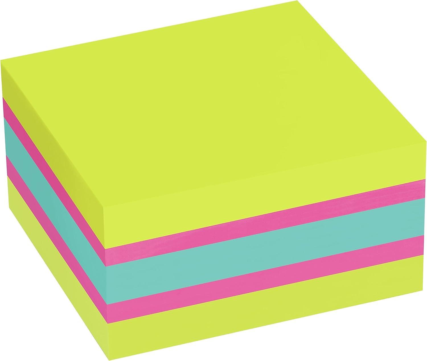 imagePostit Super Sticky Notes 3 in x 3 in 1 Cube 2X The Sticking Power Bright Colors Recyclable 2027SSGFA Pack of 21 Count Pack of 2