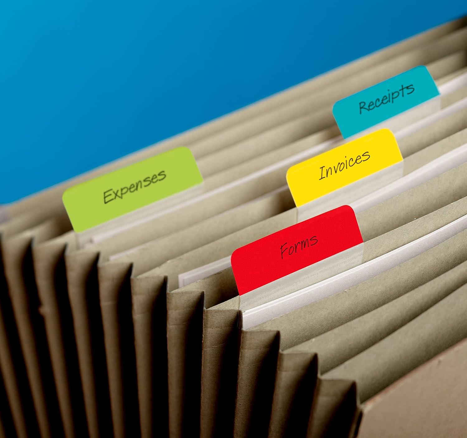 imagePostit Tabs 2 in Angled Solid Assorted Primary Colors 6 TabsColor 4 Colors 24 TabsPack 686AALYR Pack of 224 Count Pack of 2