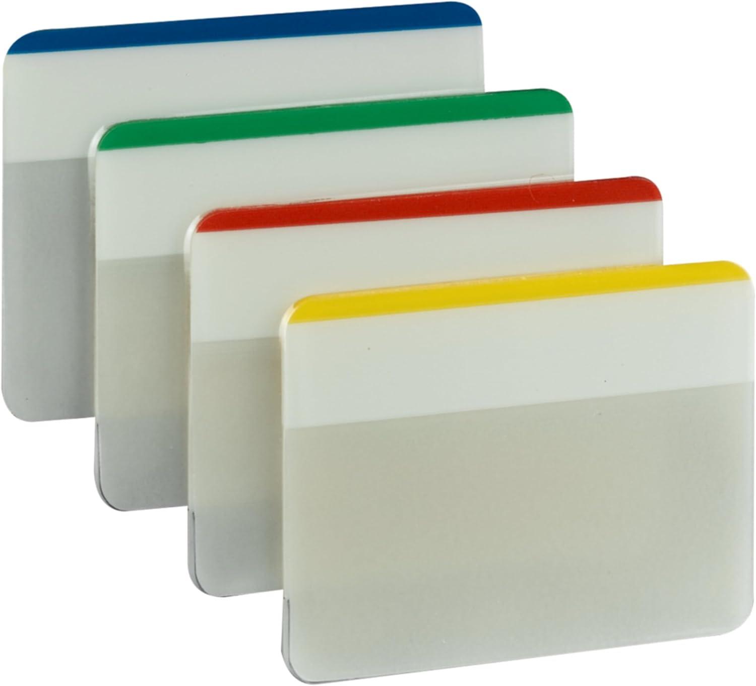 imagePostit Tabs 2 in Lined Assorted Primary Colors 6 TabsColor 4 Colors 24 TabsPack 686F1 Pack of 2