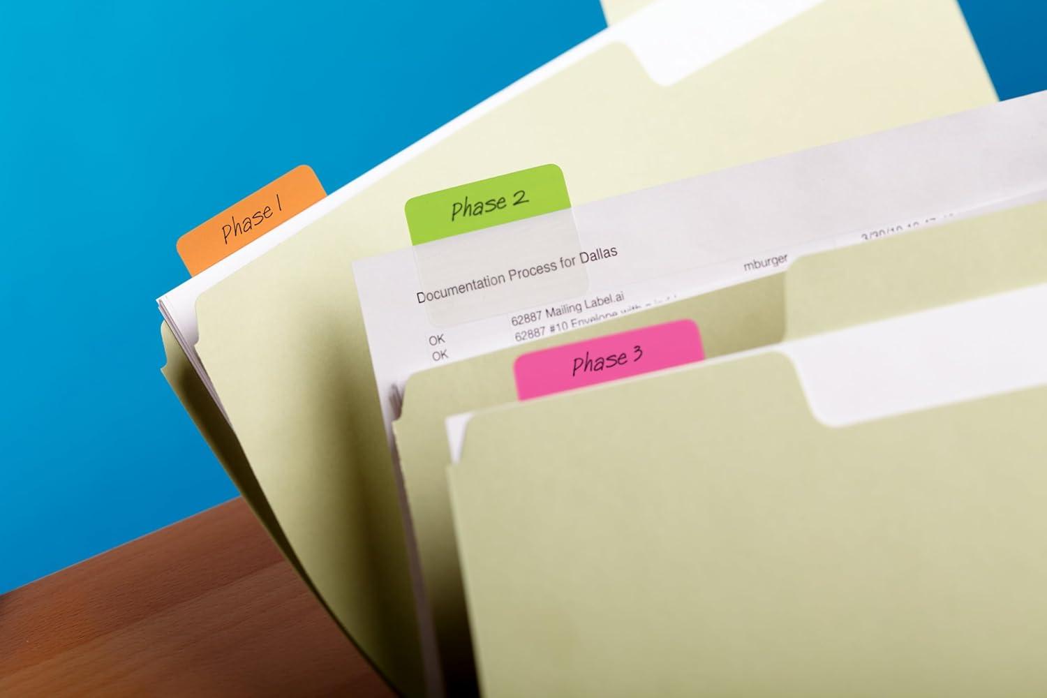 imagePostit Tabs Aqua Yellow Pink Red Green Orange and Bright Color Tabs