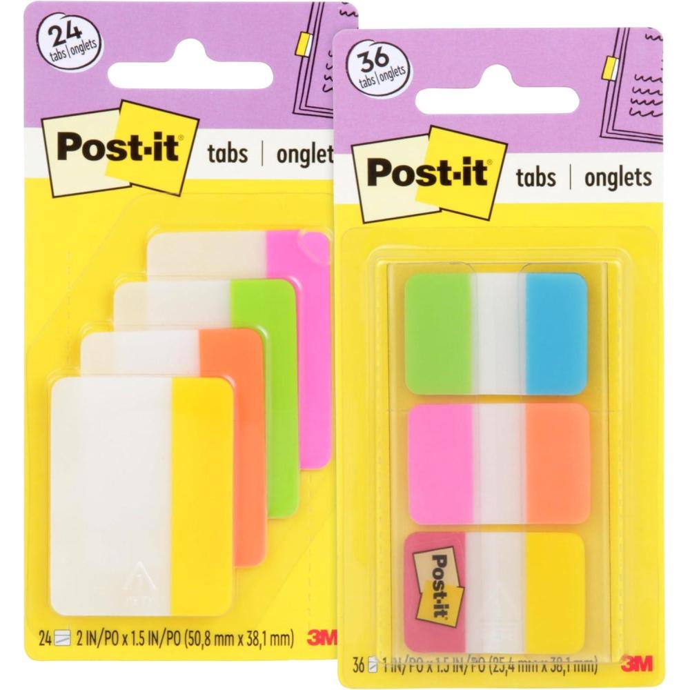 imagePostit Tabs Aqua Yellow Pink Red Green Orange and Bright Color Tabs