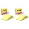 imagePostit Super Sticky Notes 4x4 in 6 Pads 2X The Sticking Power Canary Yellow Recyclable 6756SSCY Pack of 2