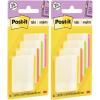 imagePostit Tabs  2 Inch Assorted Bright Colors 4 Colors 24 TabsPack Pack of 2
