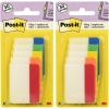 imagePostit Tabs 2 in Solid Assorted Colors 6 TabsColor 5 Colors 30 TabsPack 686ROYGB Pack of 2