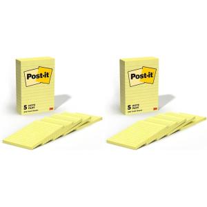 Post-it Pop-up Notes 4×6 in, 5 Pads, America’s #1 Favorite Sticky Notes, Canary Yellow, Clean Removal, Recyclable (660-5PK) (Pack of 2)(Canary Yellow)