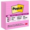 imagePostit Super Sticky Popup Notes 4x4 in 5 Pads 2X The Sticking Power Pink Recyclable R440NPSS