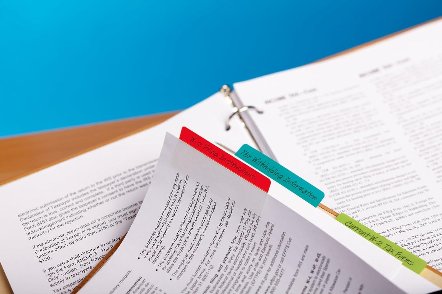 imagePostit Tabs 3 in Solid Assorted Primary Colors 6 TabsColor 4 Colors 24 TabsPack 686ALYR3IN