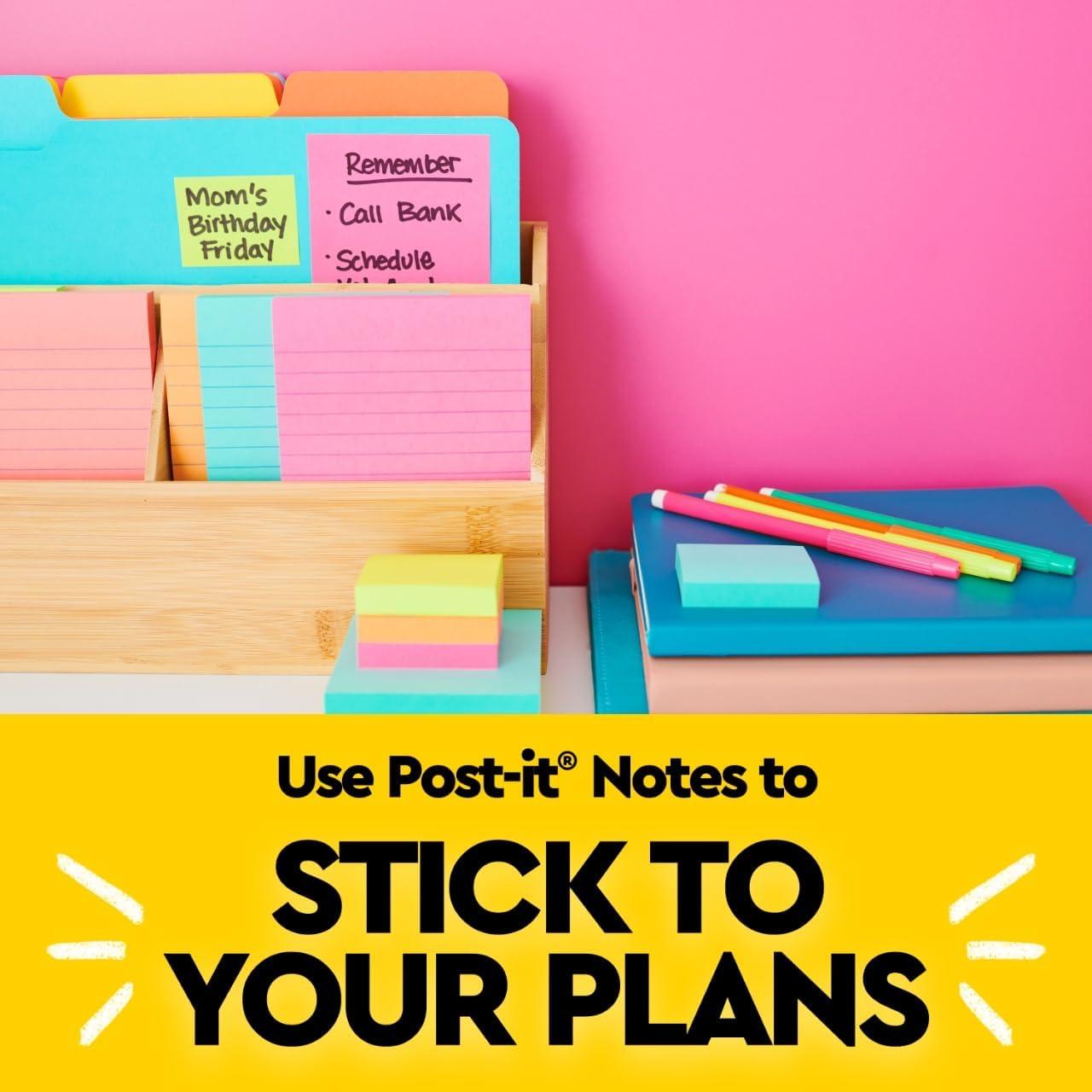 image:imagePostit Mini Notes 1 38 in x 1 78 in 8 Sticky Notes Pads 50 Sheets per Pad Poptimistic Collection School Supplies and Oce Products The Original Postit Note