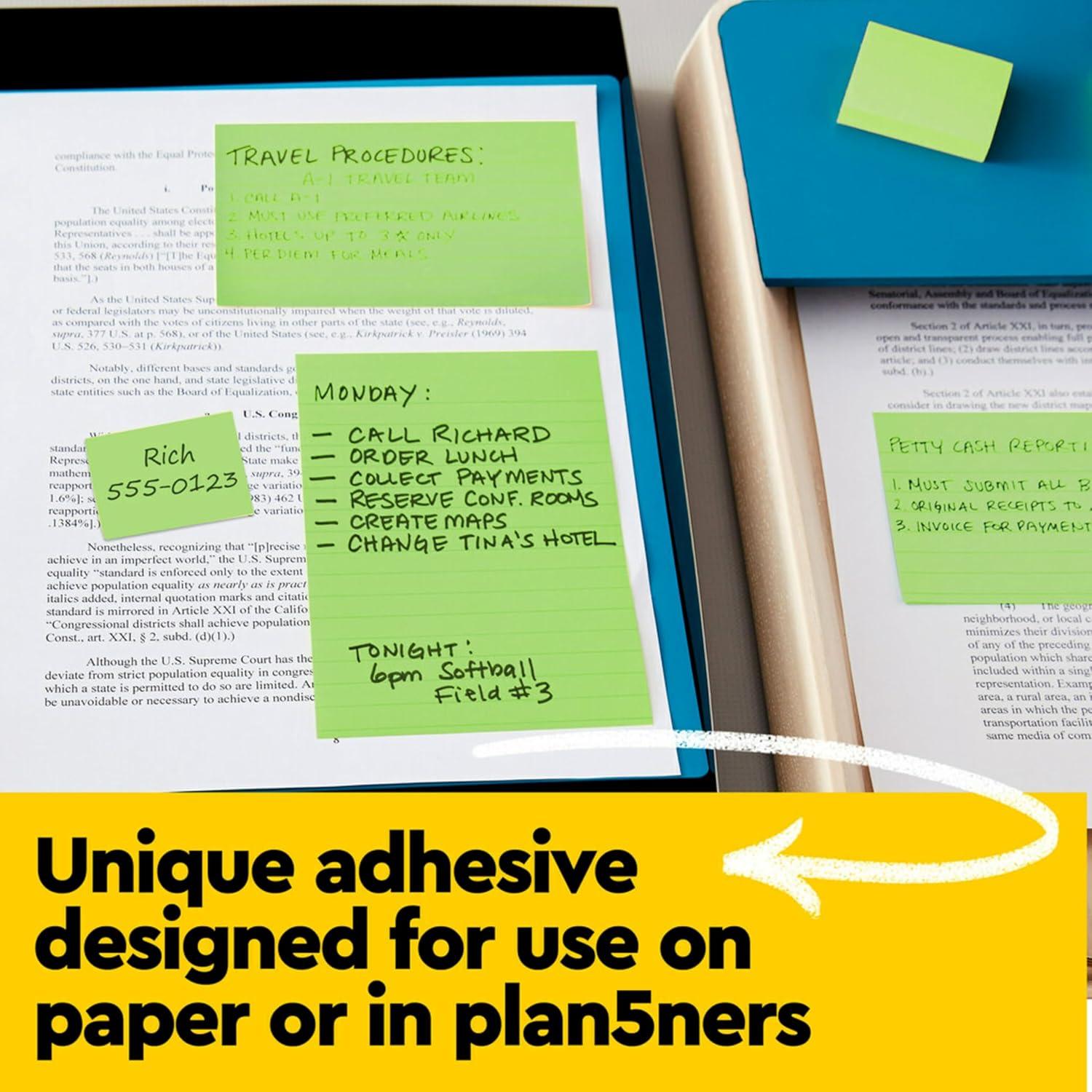 image:imagePostit Notes 1 38 in x 1 78 in 12 Sticky Notes Pads 100 Sheets per Pad Floral Fantasy Collection New Year Organization or Second Semester School Supplies