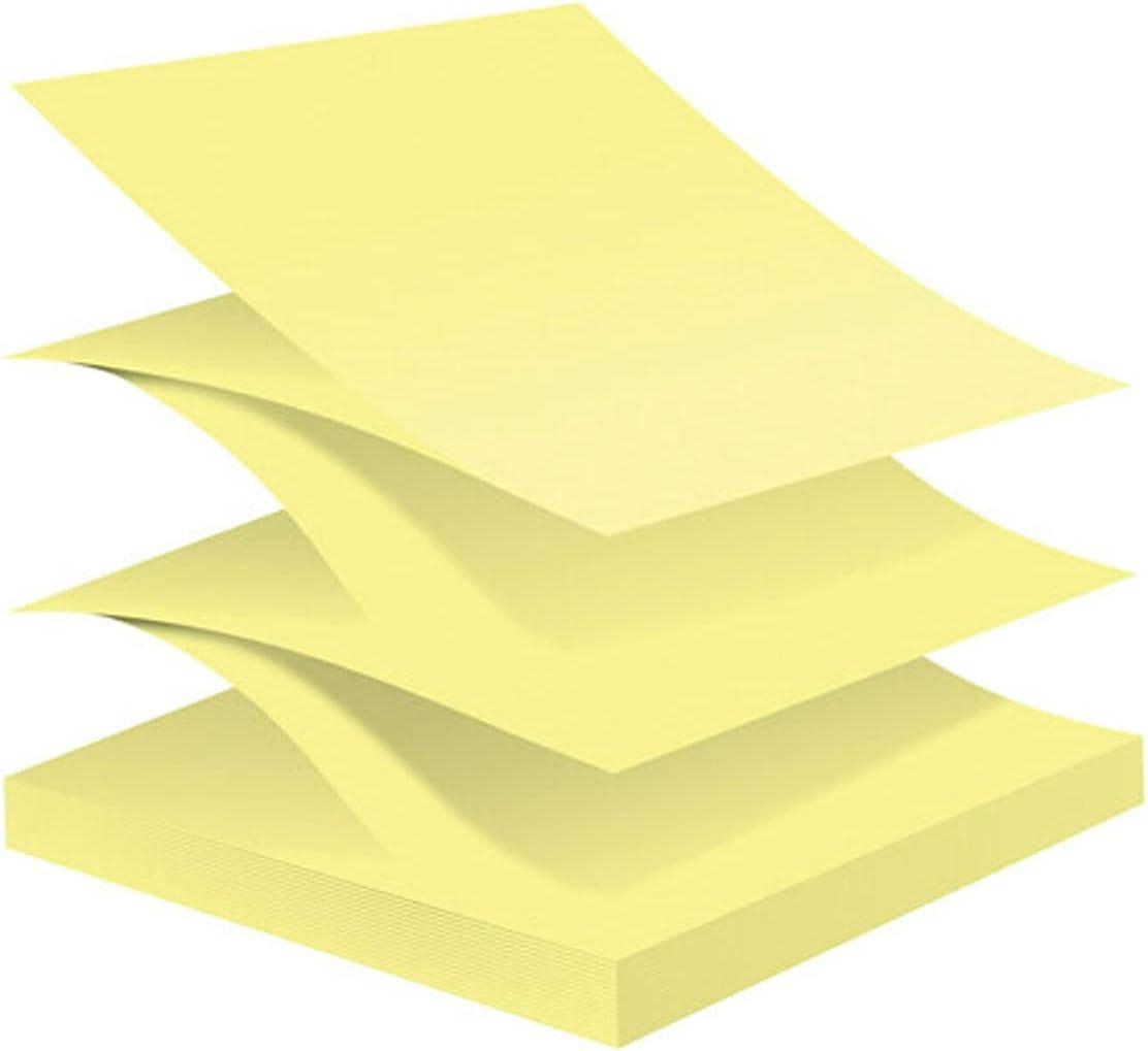 image:imagePostit Super Sticky 100 Recycled Dispenser Popup Notes 6 Sticky Note Pads 3 x 3 in 2X The Sticking Power New Year Organization or Second Semester School Supplies Canary YellowCanary Yellow