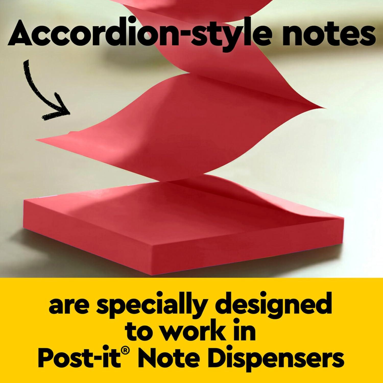image:imagePostit Super Sticky Dispenser Popup Notes 10 Sticky Note Pads 3 x 3 in 2X The Sticking Power New Year Organization or Second Semester School Supplies Playful Primaries Collection22 x 6