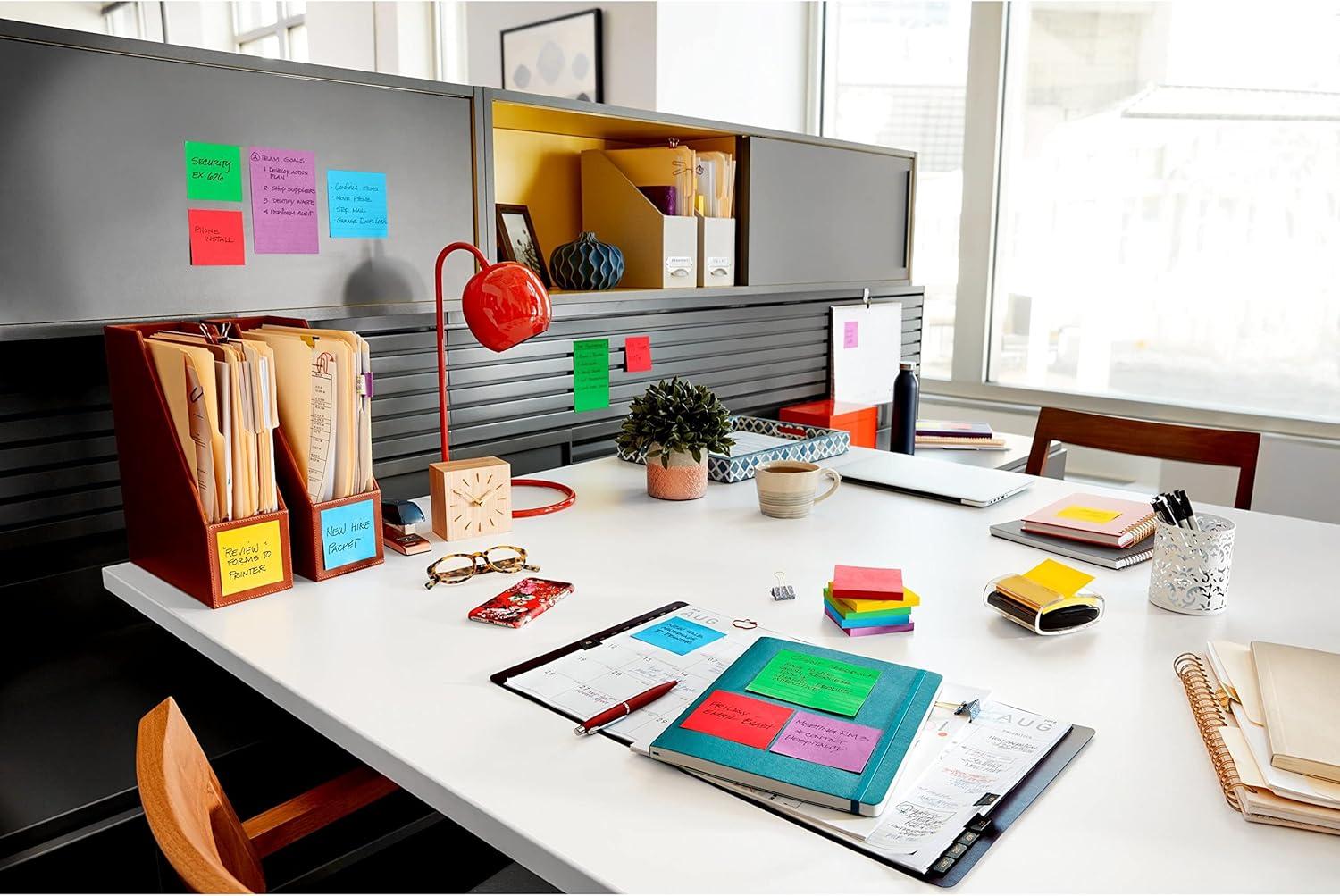 image:imagePostit Super Sticky Dispenser Popup Notes 10 Sticky Note Pads 3 x 3 in 2X The Sticking Power New Year Organization or Second Semester School Supplies Playful Primaries Collection22 x 6